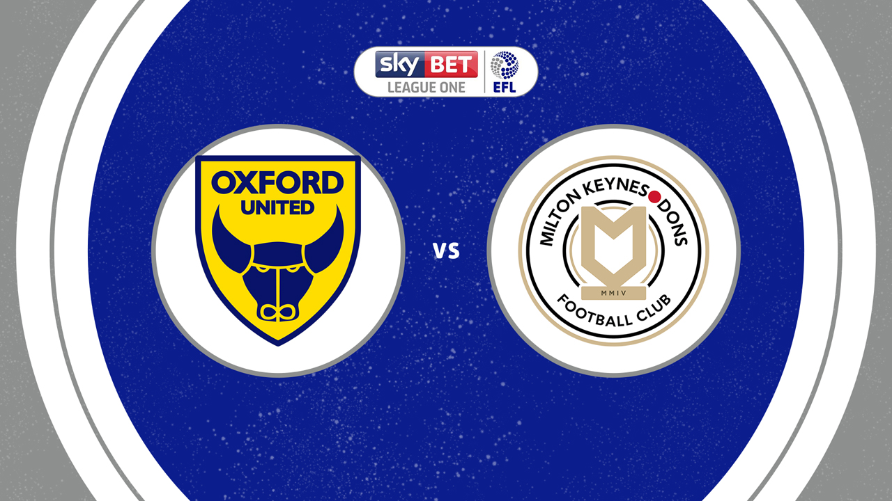 Oxford United vs Milton Keynes Dons poster