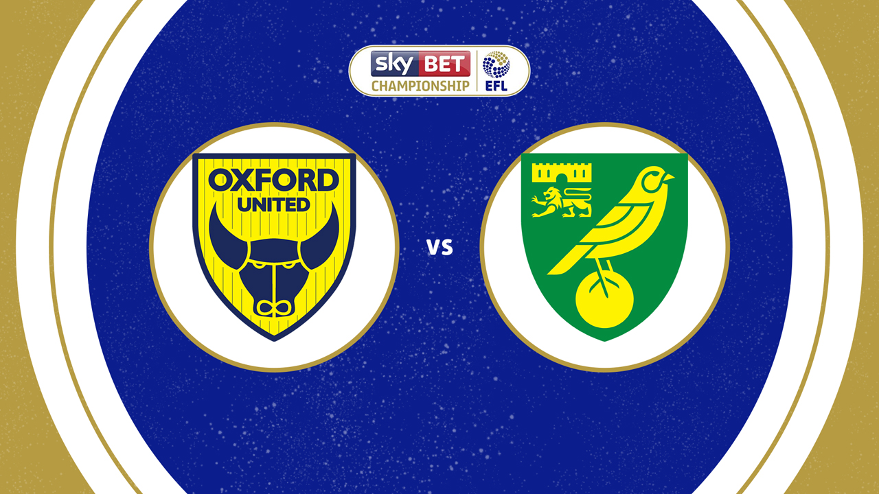 Oxford United vs Norwich City poster