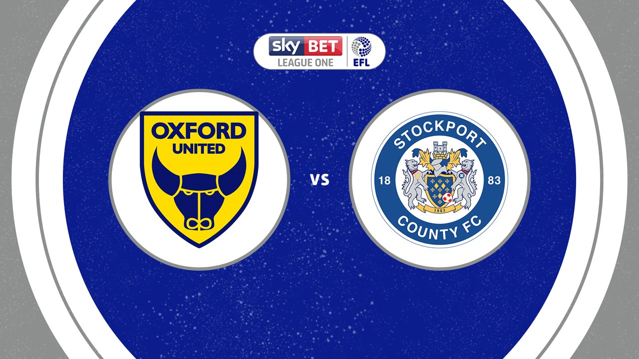 Oxford United vs Stockport County poster