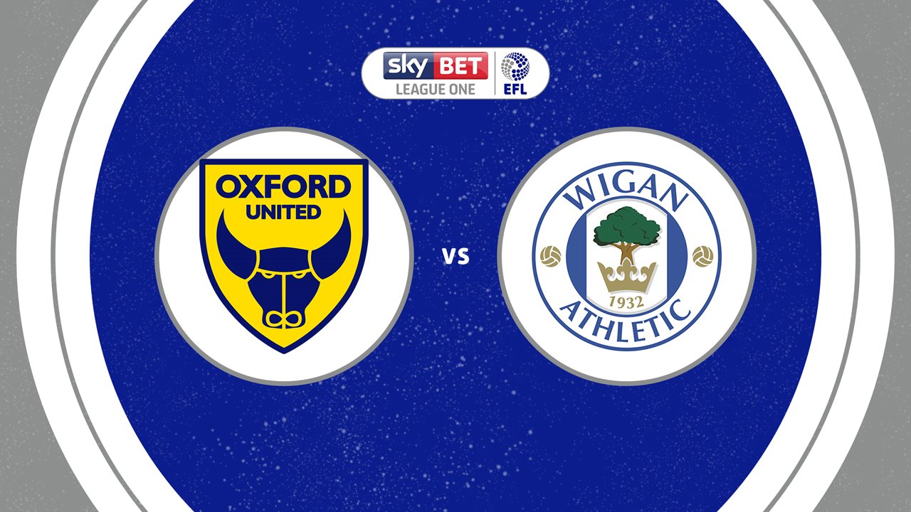 Oxford United vs Wigan Athletic poster