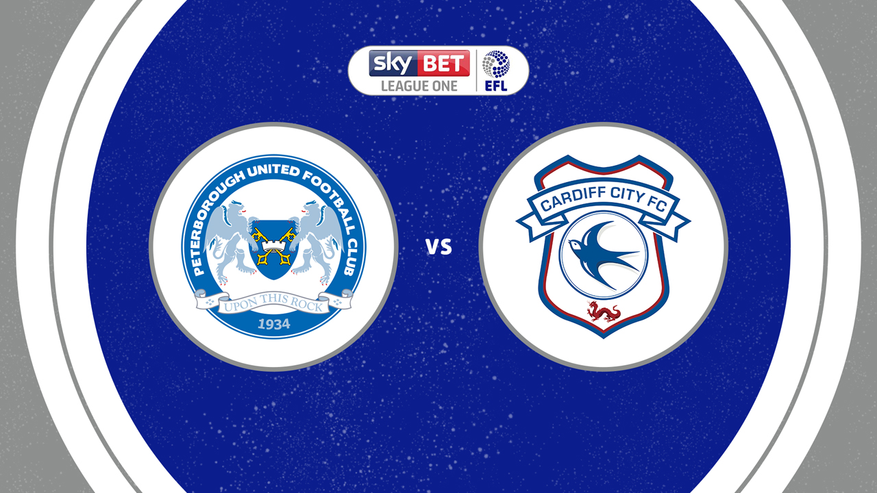 Peterborough United vs Cardiff City poster
