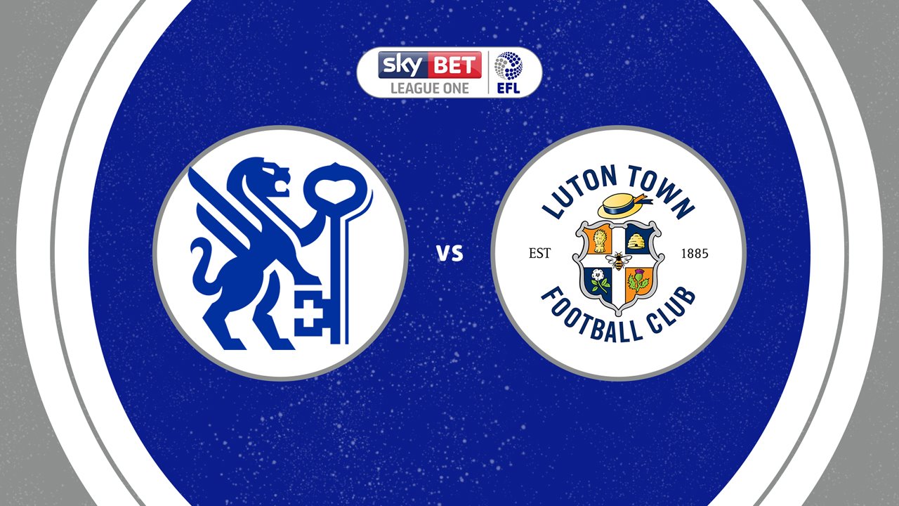 Peterborough United vs Luton Town poster