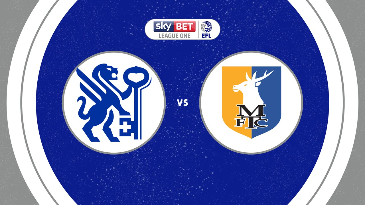 Peterborough United vs Mansfield Town poster