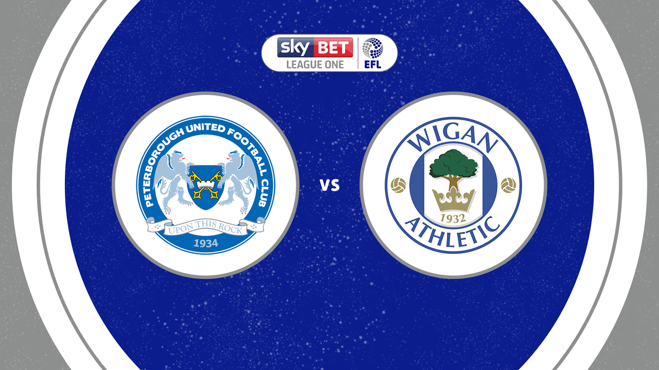 Peterborough United vs Wigan Athletic poster