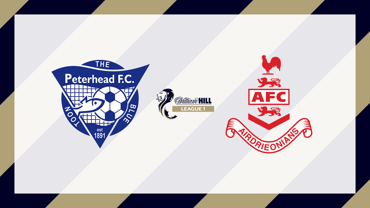 Peterhead vs Airdrieonians poster