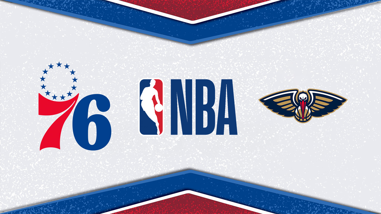 Philadelphia 76ers vs New Orleans Pelicans poster