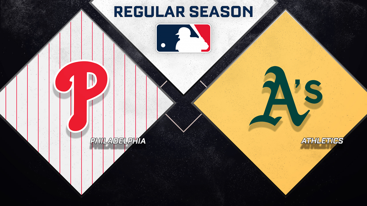 Philadelphia Phillies vs Athletics poster