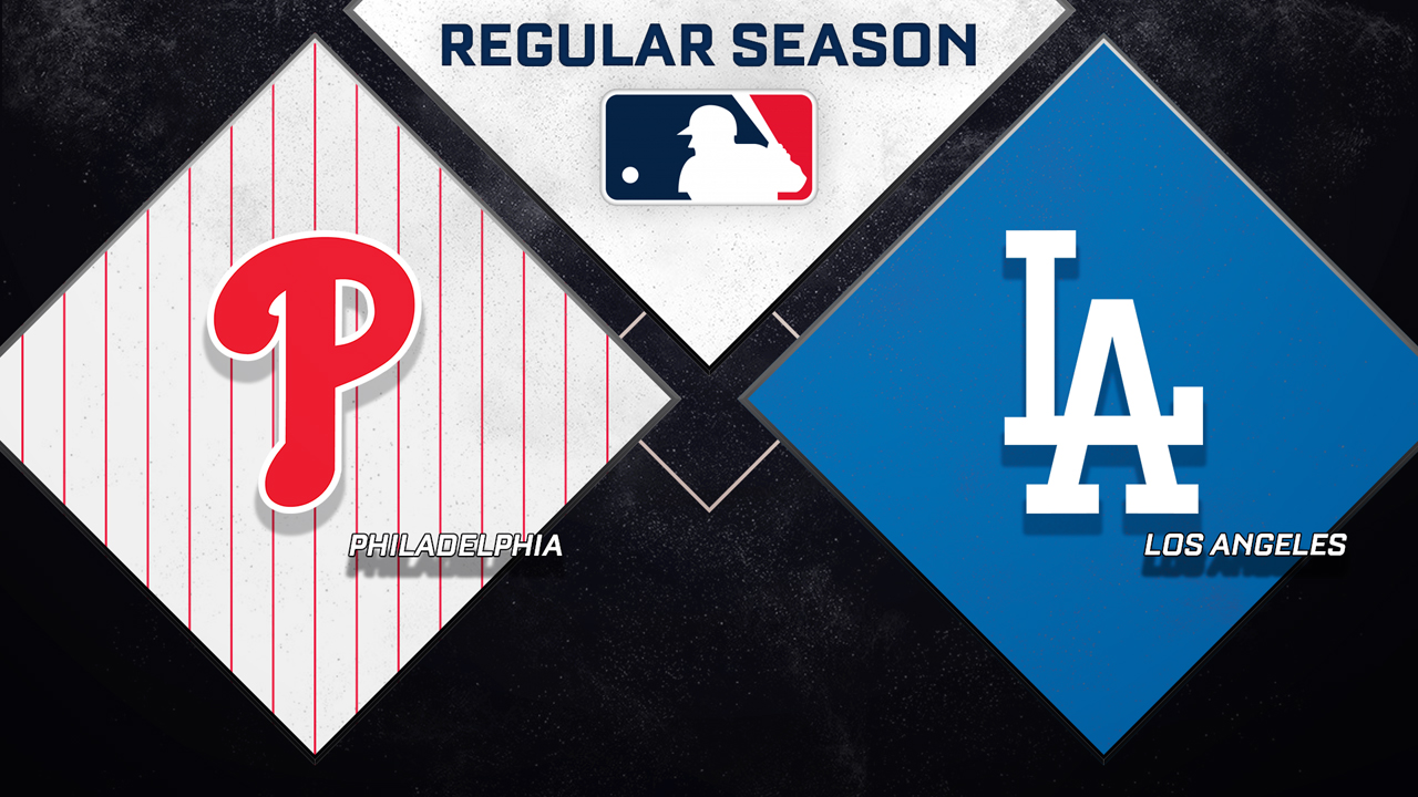 Philadelphia Phillies vs Los Angeles Dodgers poster