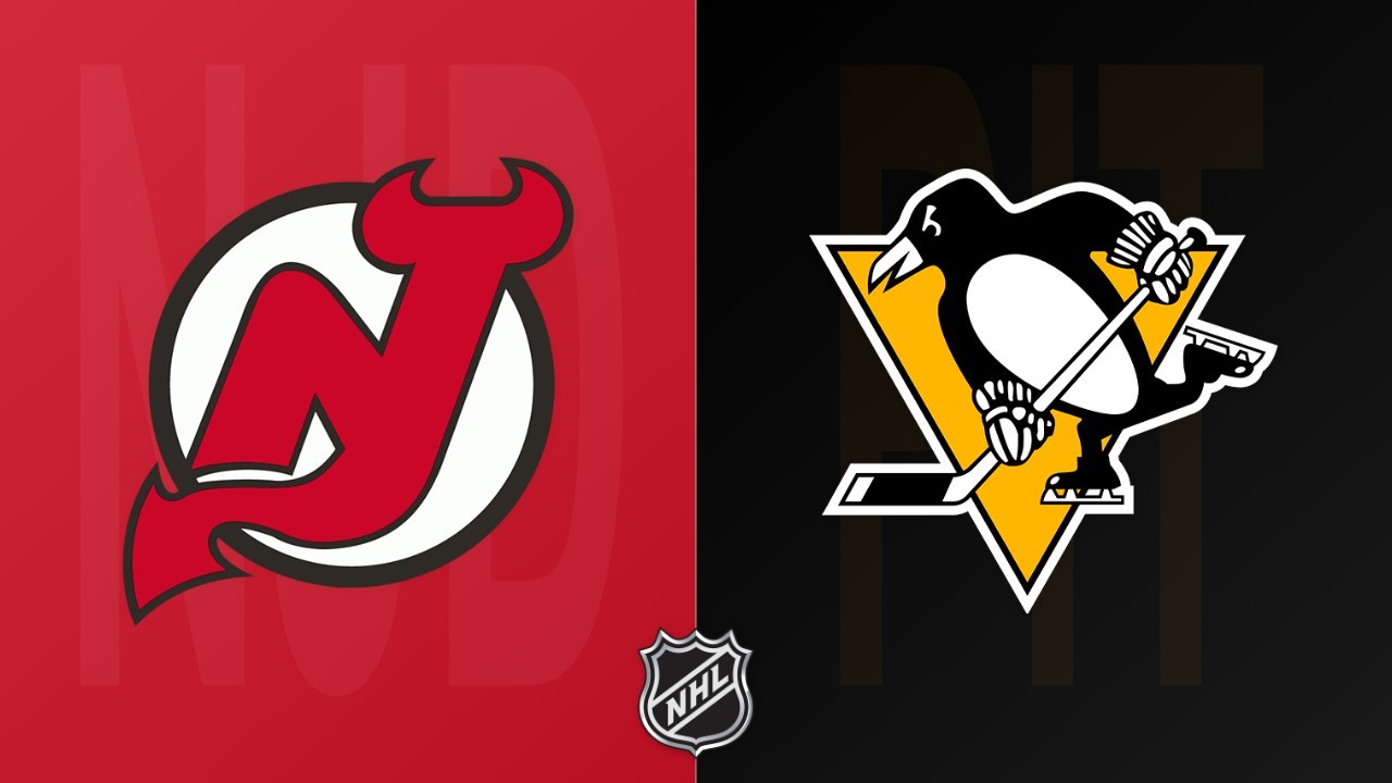 Pittsburgh Penguins vs New Jersey Devils poster