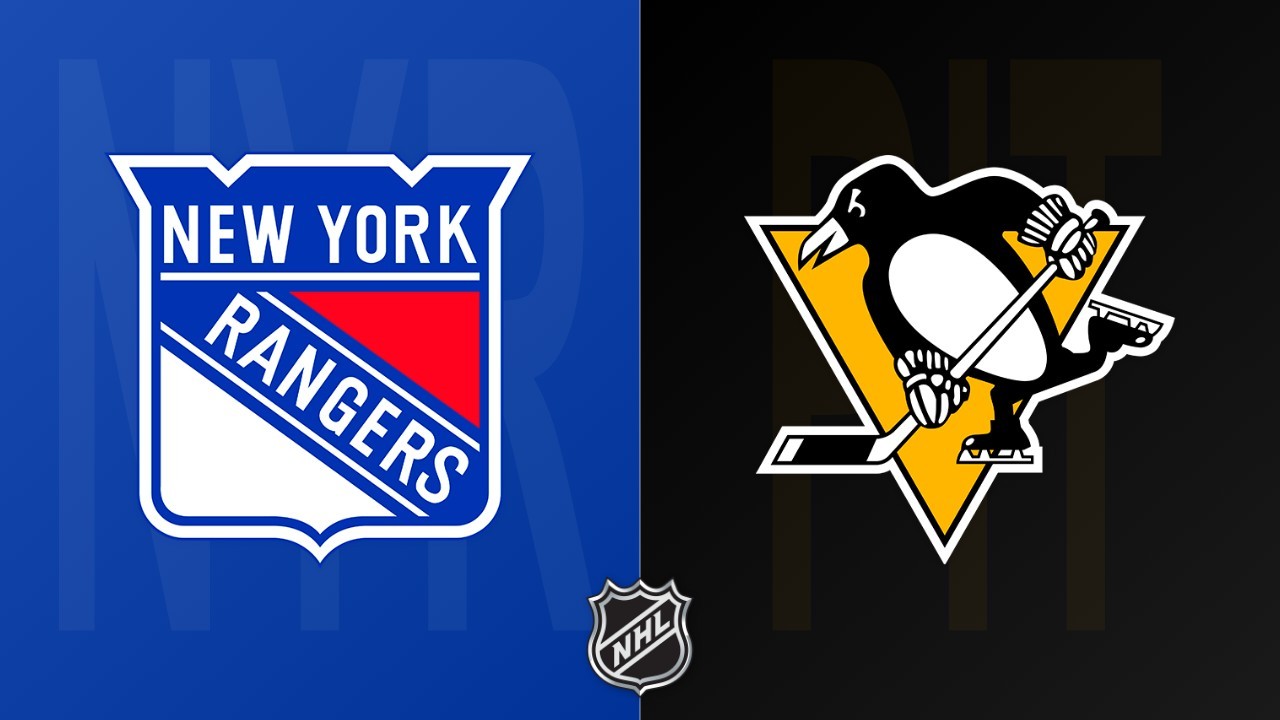Pittsburgh Penguins vs New York Rangers poster