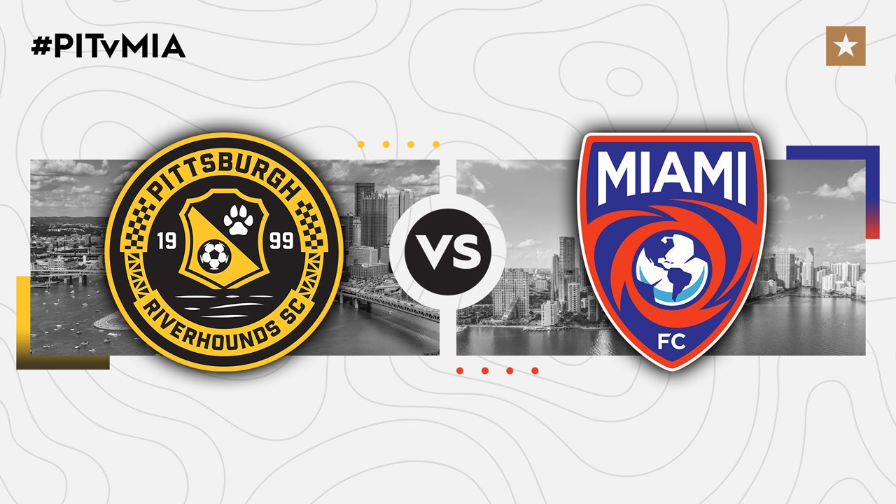 Pittsburgh Riverhounds vs Miami FC poster