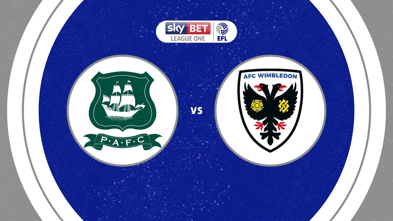 Plymouth Argyle vs AFC Wimbledon poster