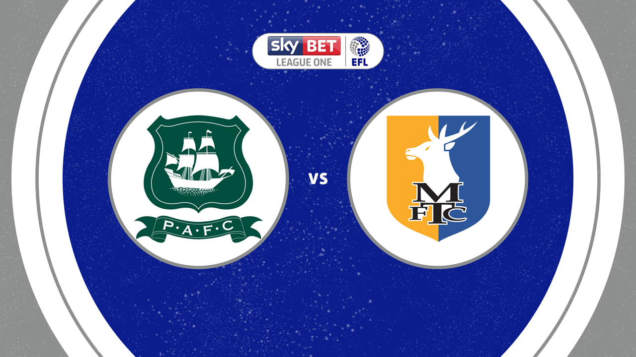 Plymouth Argyle vs Mansfield Town poster