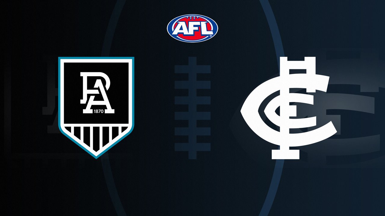 Port Adelaide Football Club vs Carlton Football Club poster