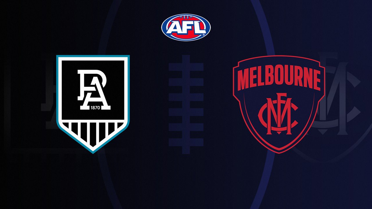 Port Adelaide Football Club vs Melbourne Football Club poster