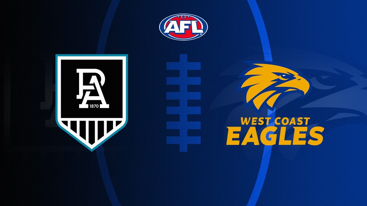 Port Adelaide Football Club vs West Coast Eagles poster