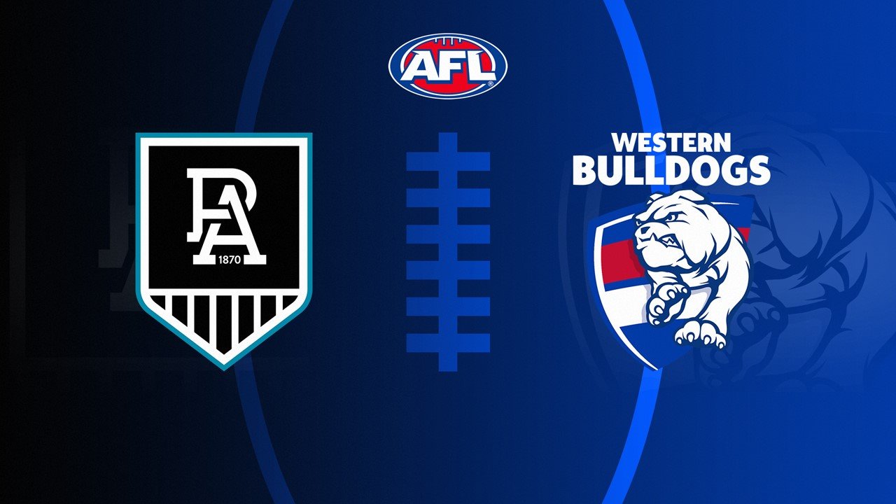 Port Adelaide Football Club vs Western Bulldogs poster