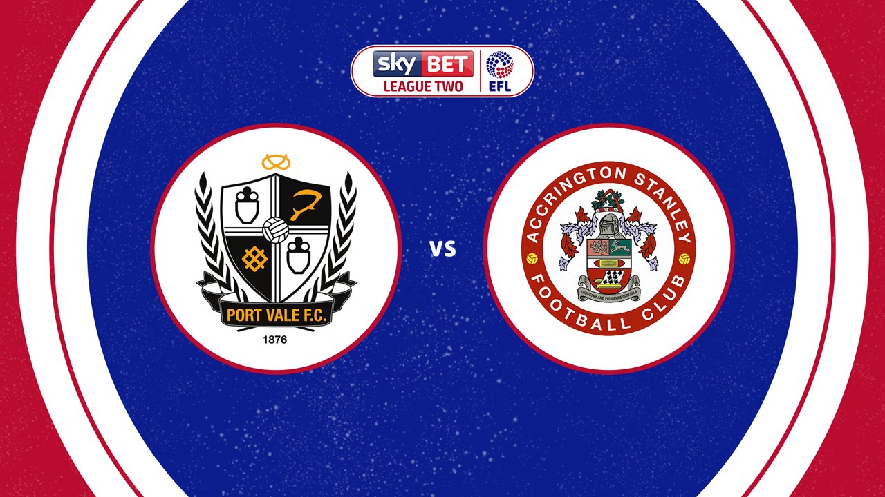 Port Vale vs Accrington Stanley poster