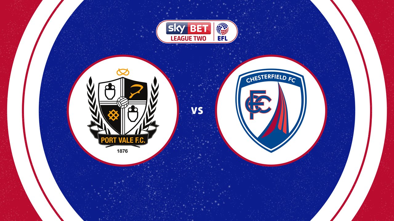 Port Vale vs Chesterfield poster
