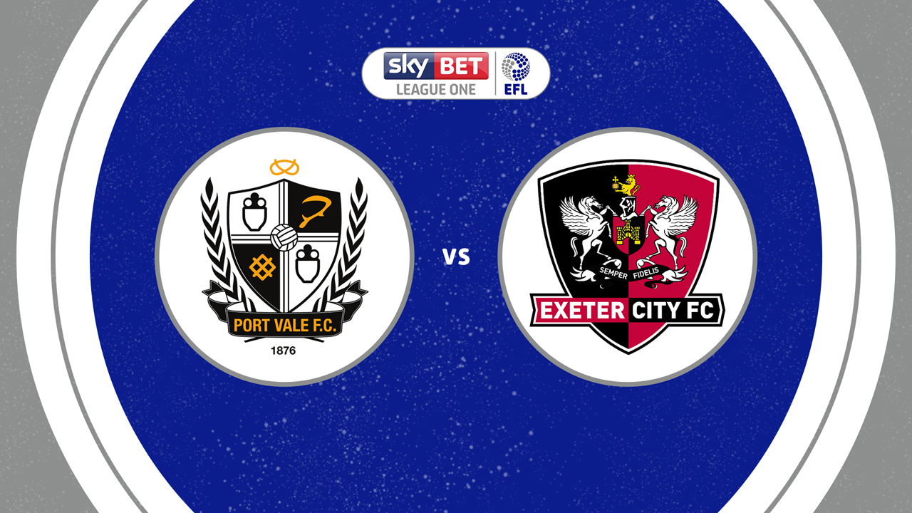 Port Vale vs Exeter City poster