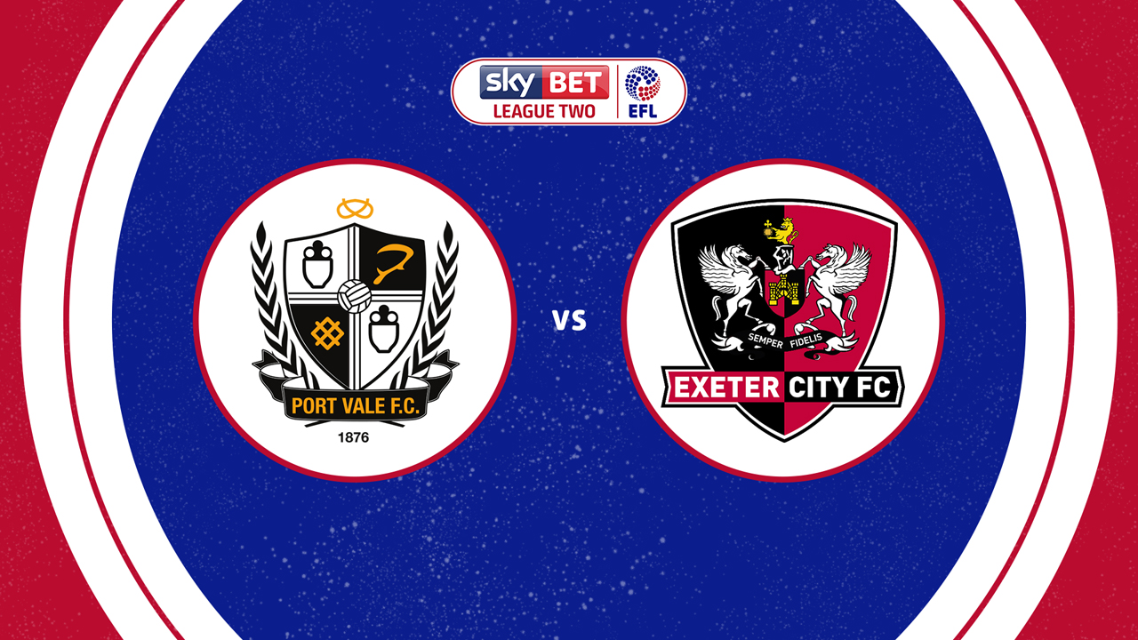 Port Vale vs Exeter City poster