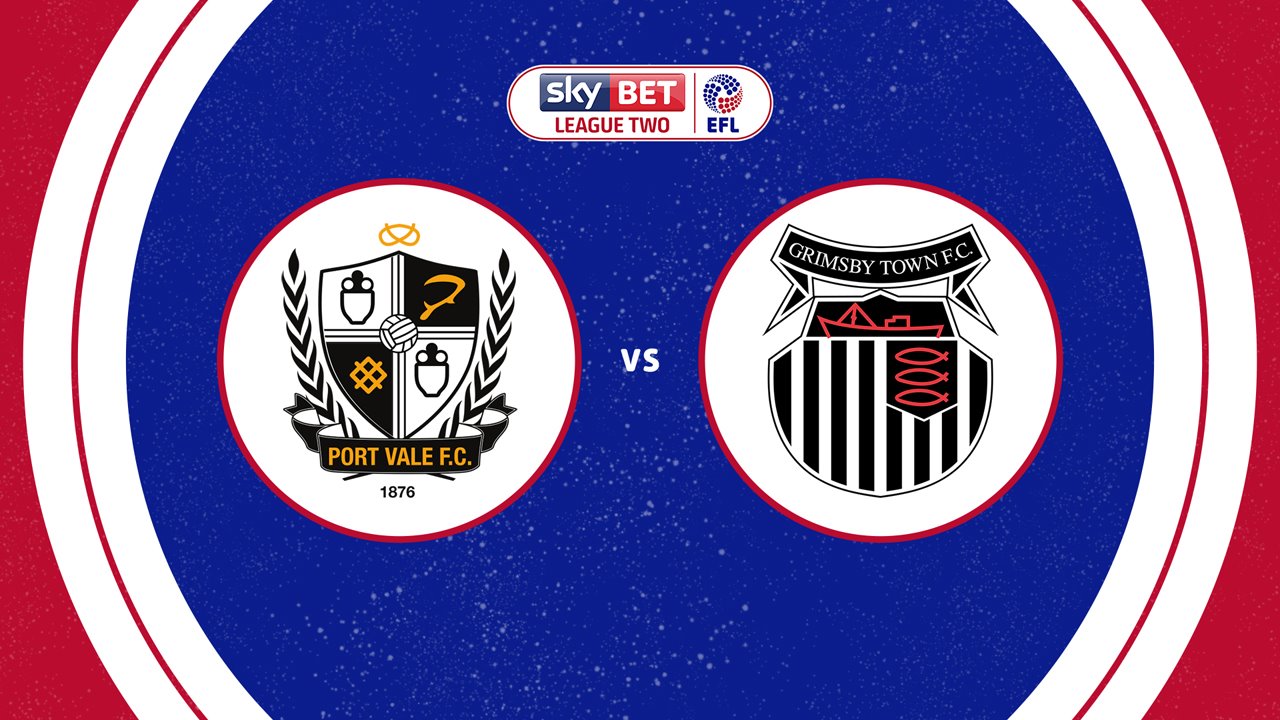 Port Vale vs Grimsby Town poster