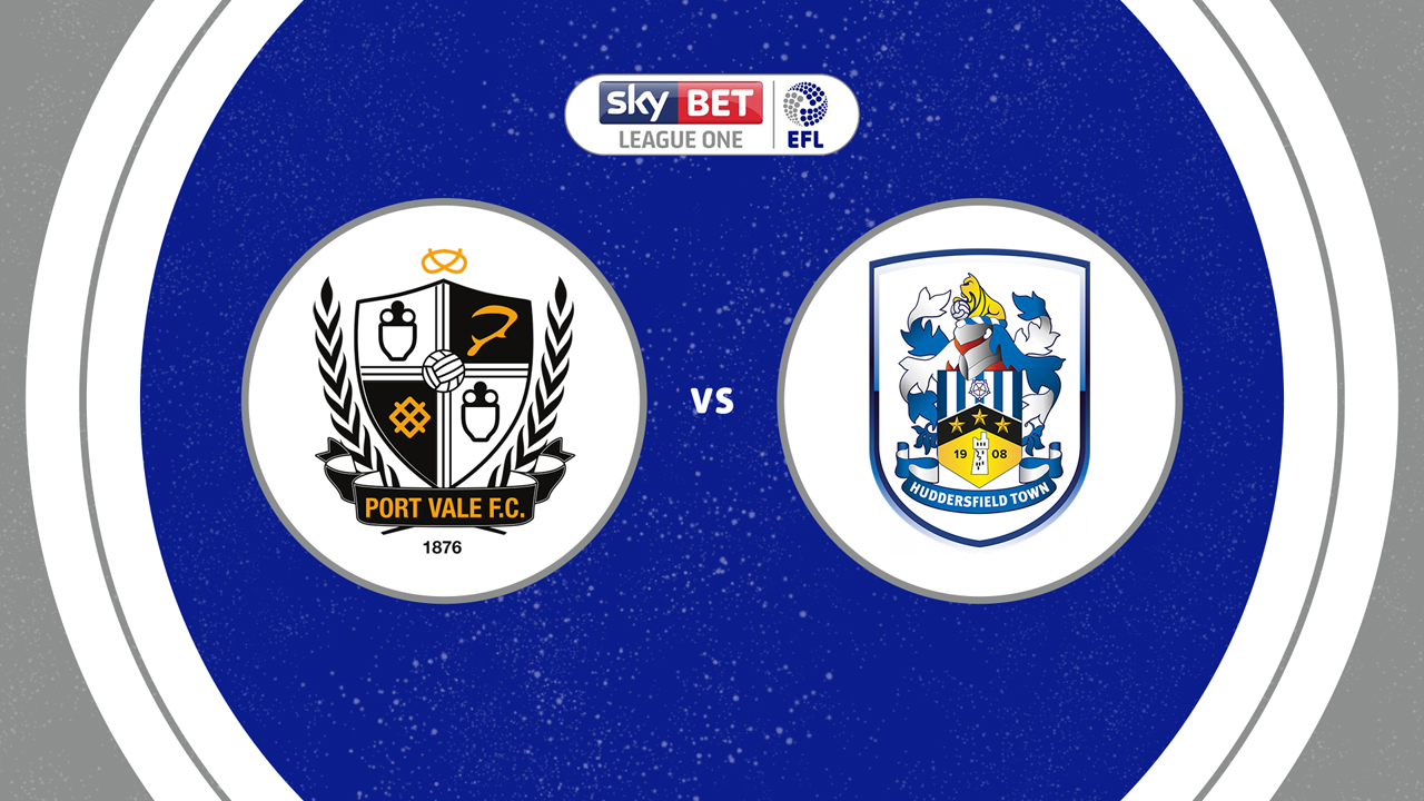 Port Vale vs Huddersfield Town poster