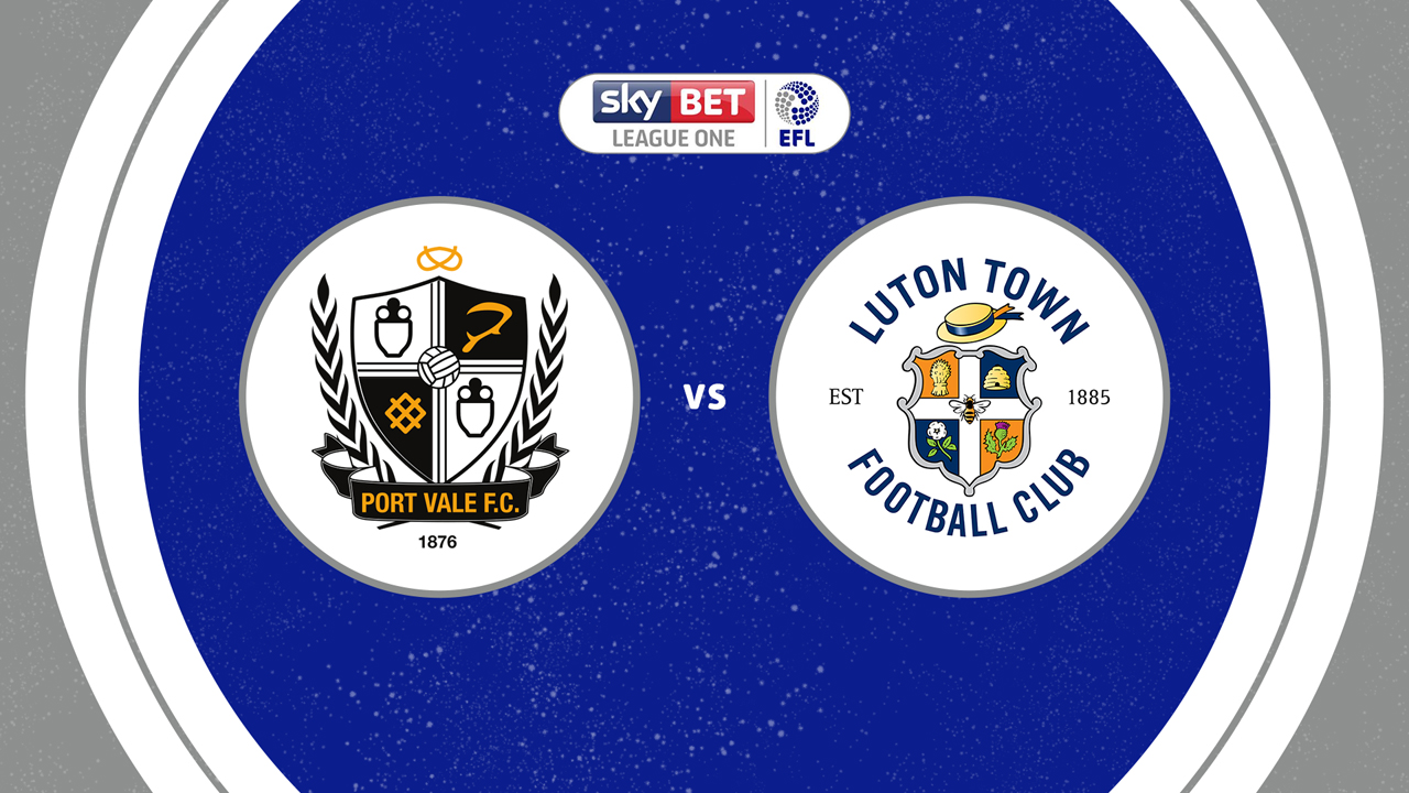 Port Vale vs Luton Town poster