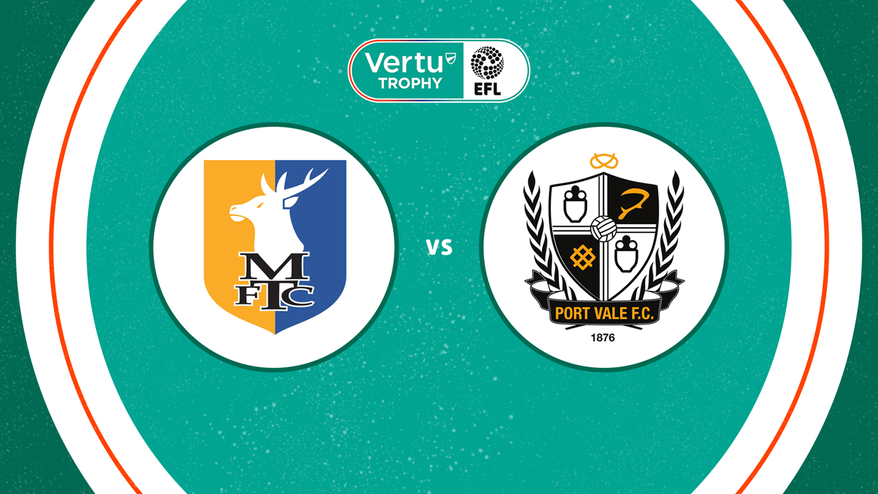 Port Vale vs Mansfield Town poster