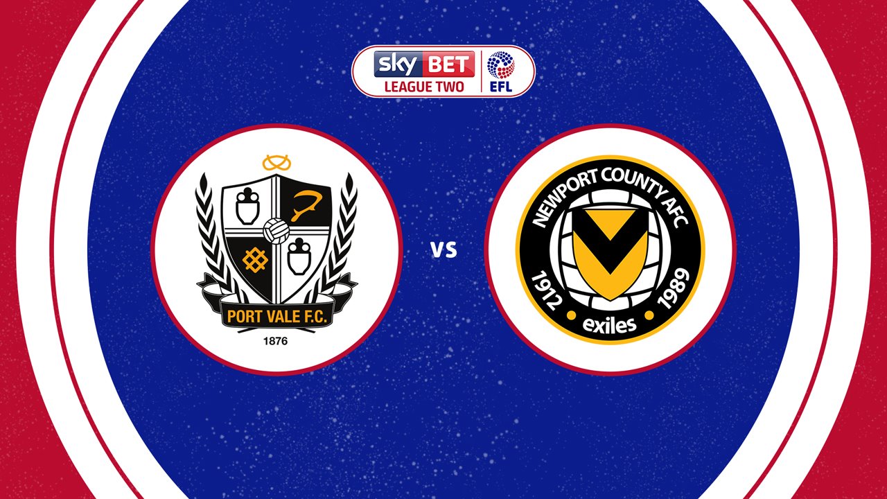 Port Vale vs Newport County poster