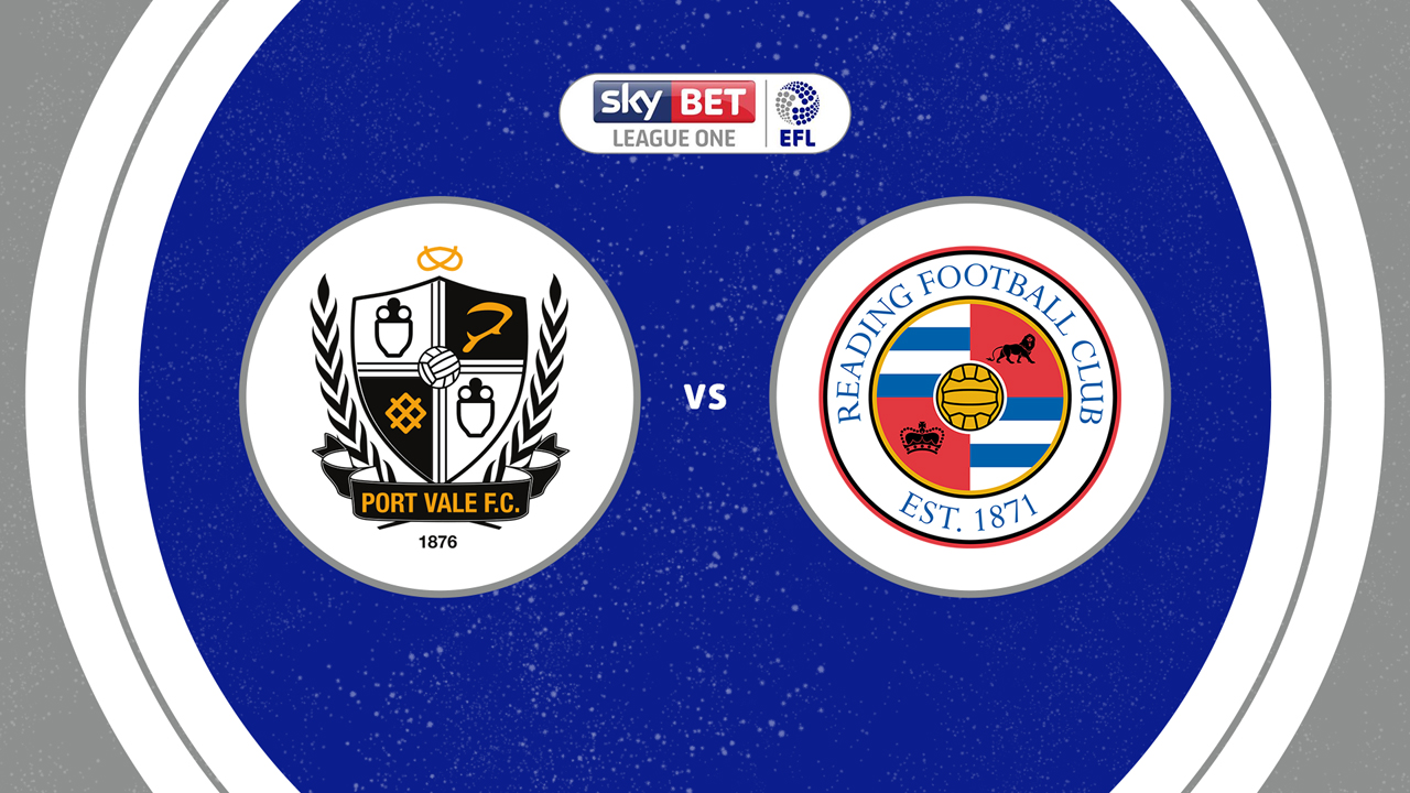 Port Vale vs Reading poster