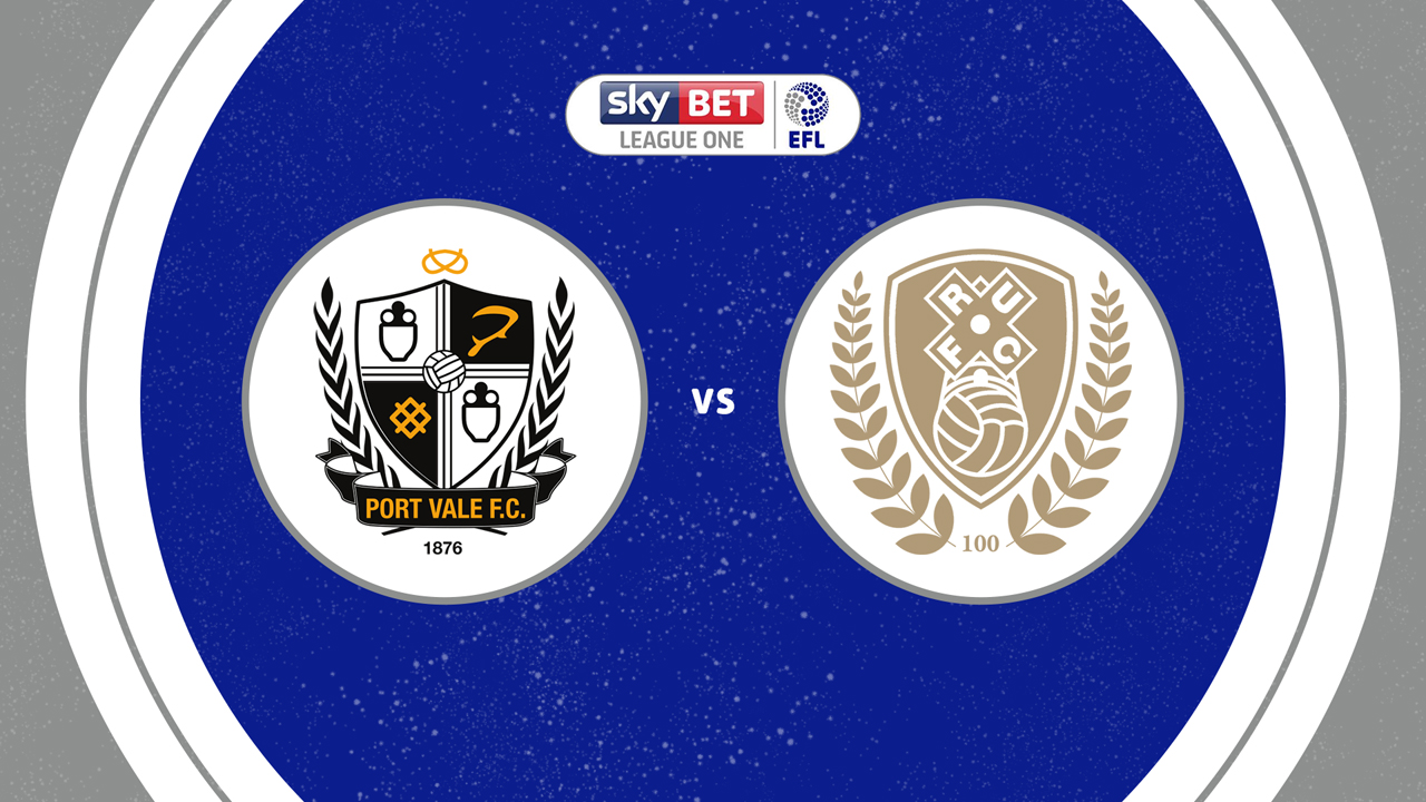 Port Vale vs Rotherham United poster