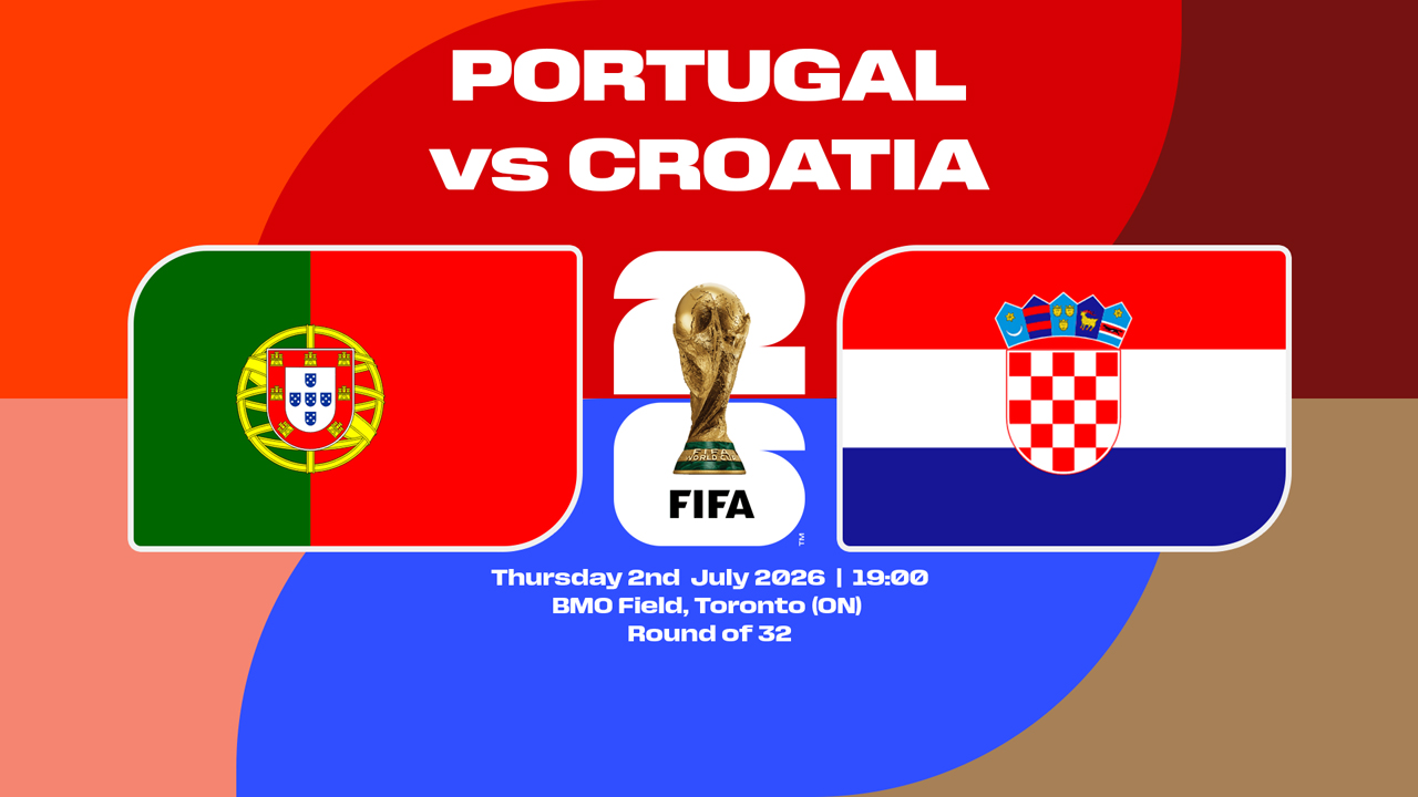 Portugal vs Croatia poster