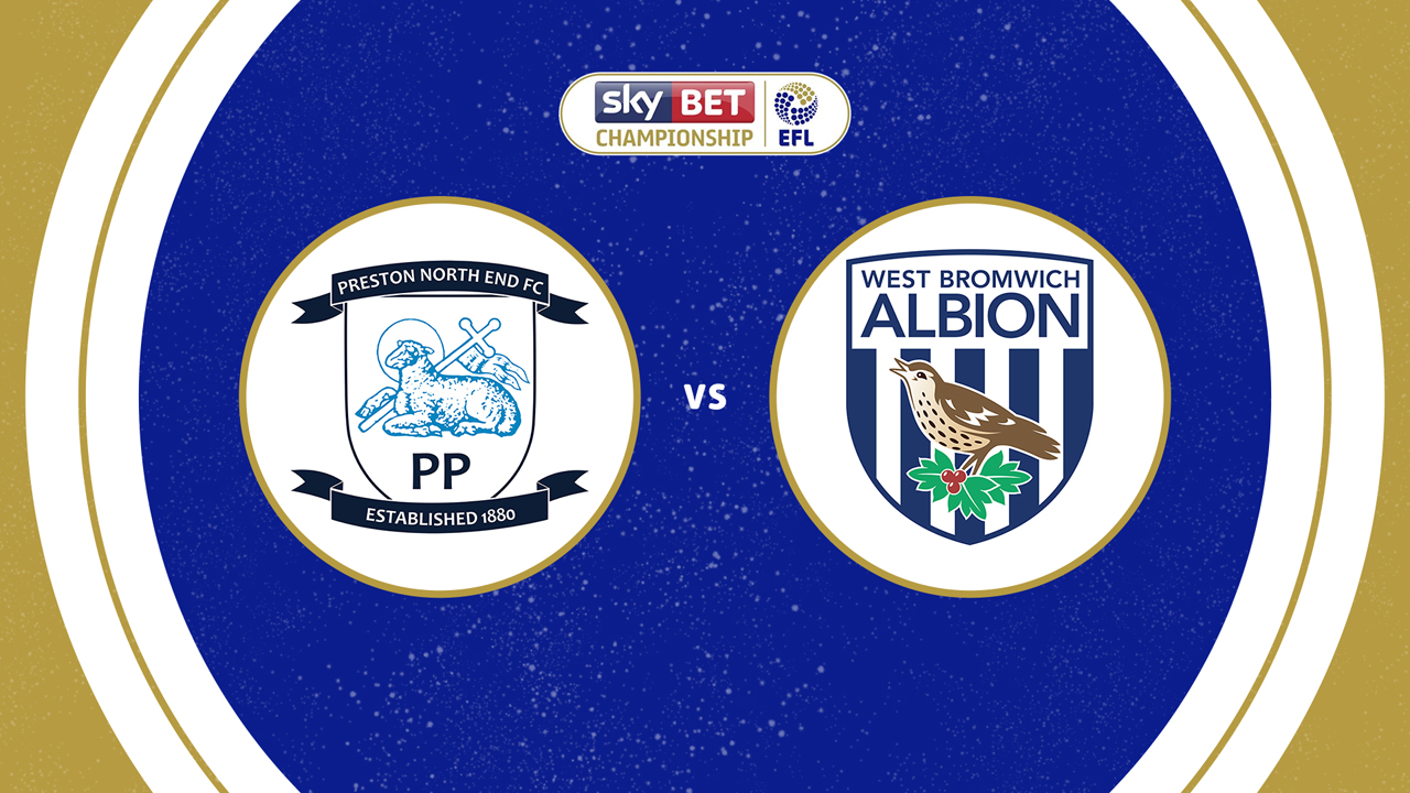 Preston North End vs West Bromwich Albion poster