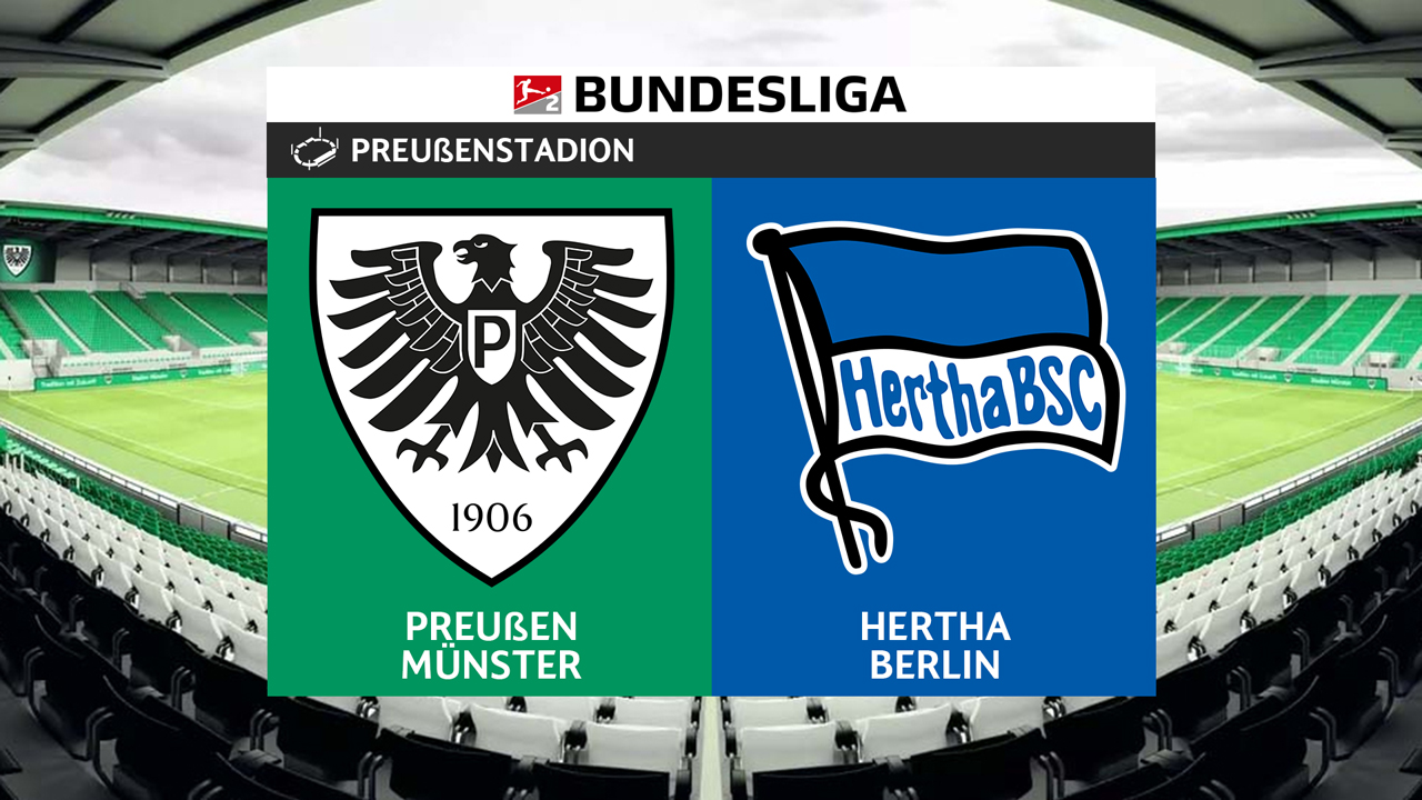 Preußen Münster vs Hertha poster