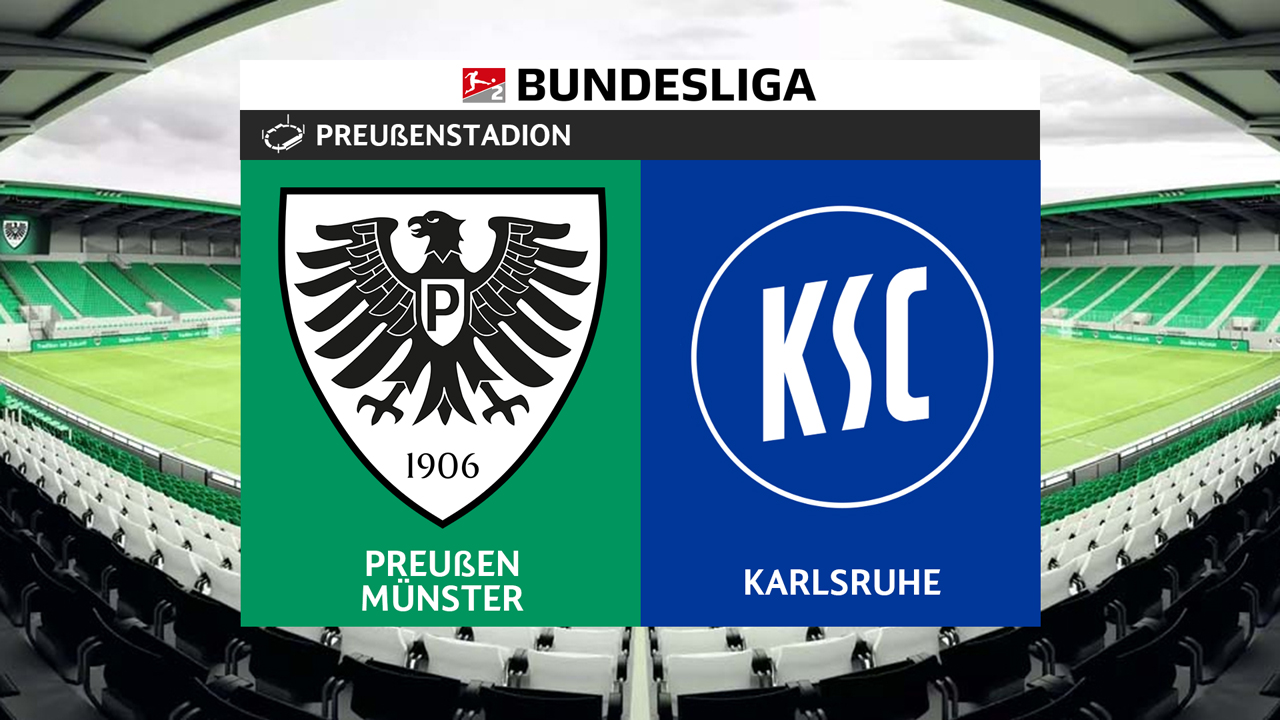 Preußen Münster vs Karlsruhe poster