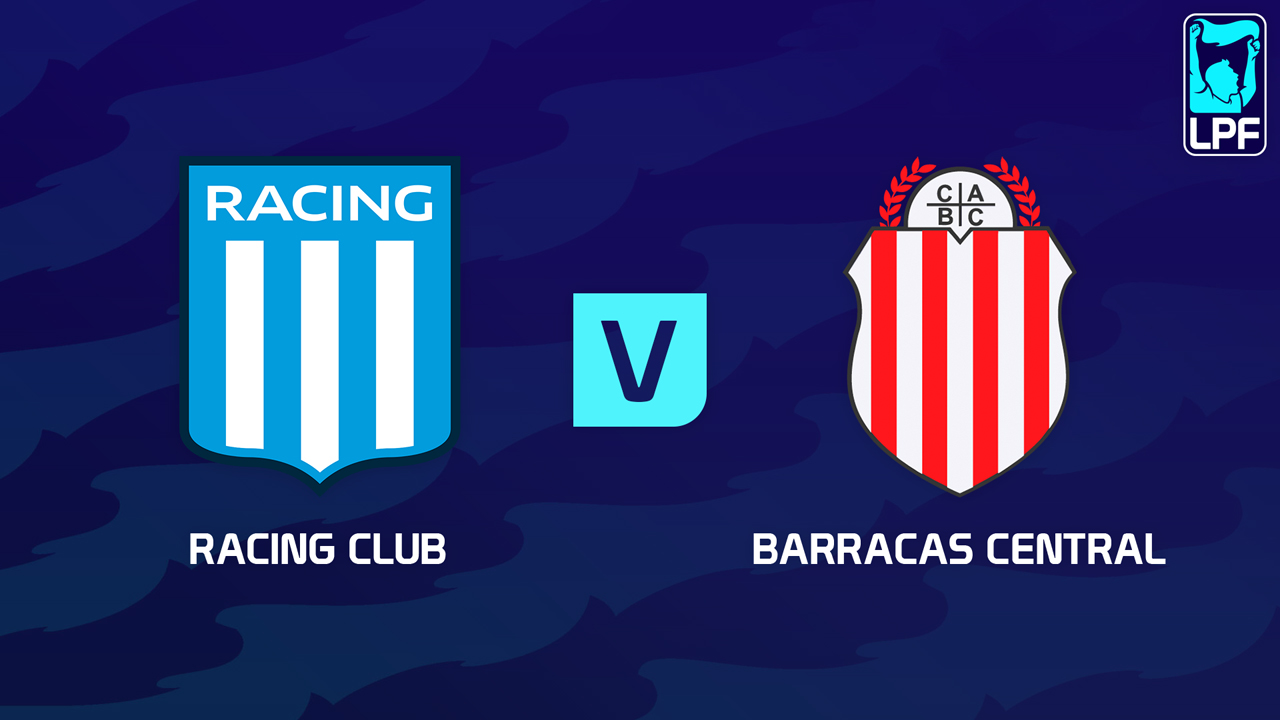 Racing Club vs Barracas Central poster