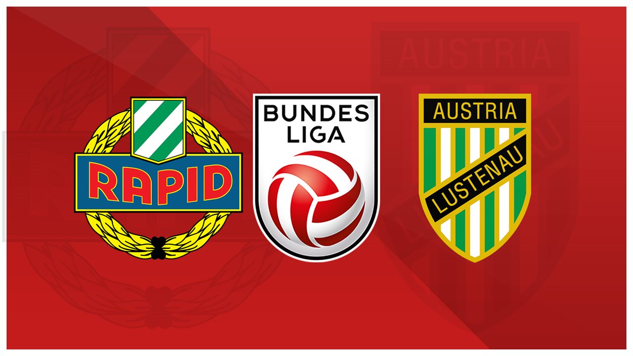 Rapid Vienna vs Austria Lustenau poster