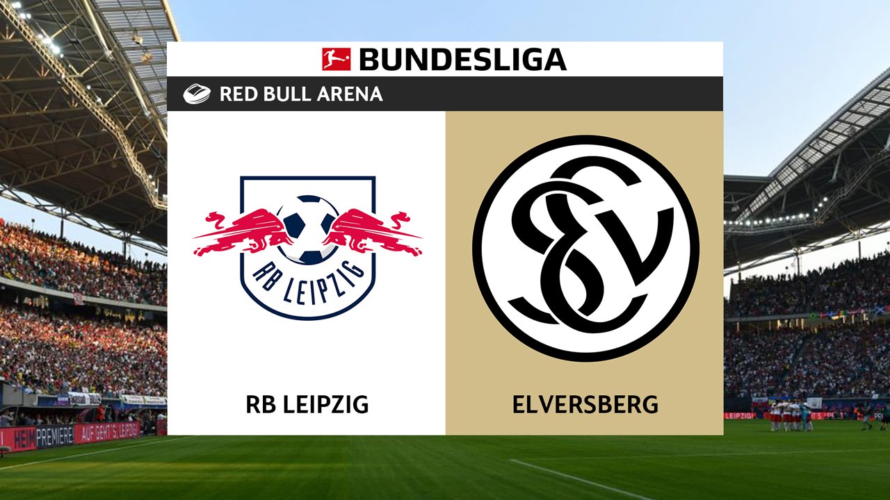 RB Leipzig vs Elversberg poster