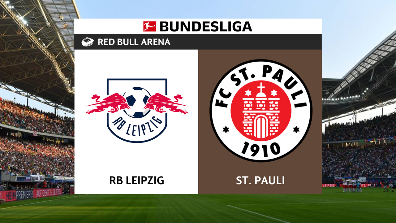 RB Leipzig vs St Pauli poster