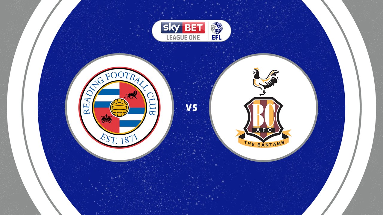 Reading vs Bradford City poster