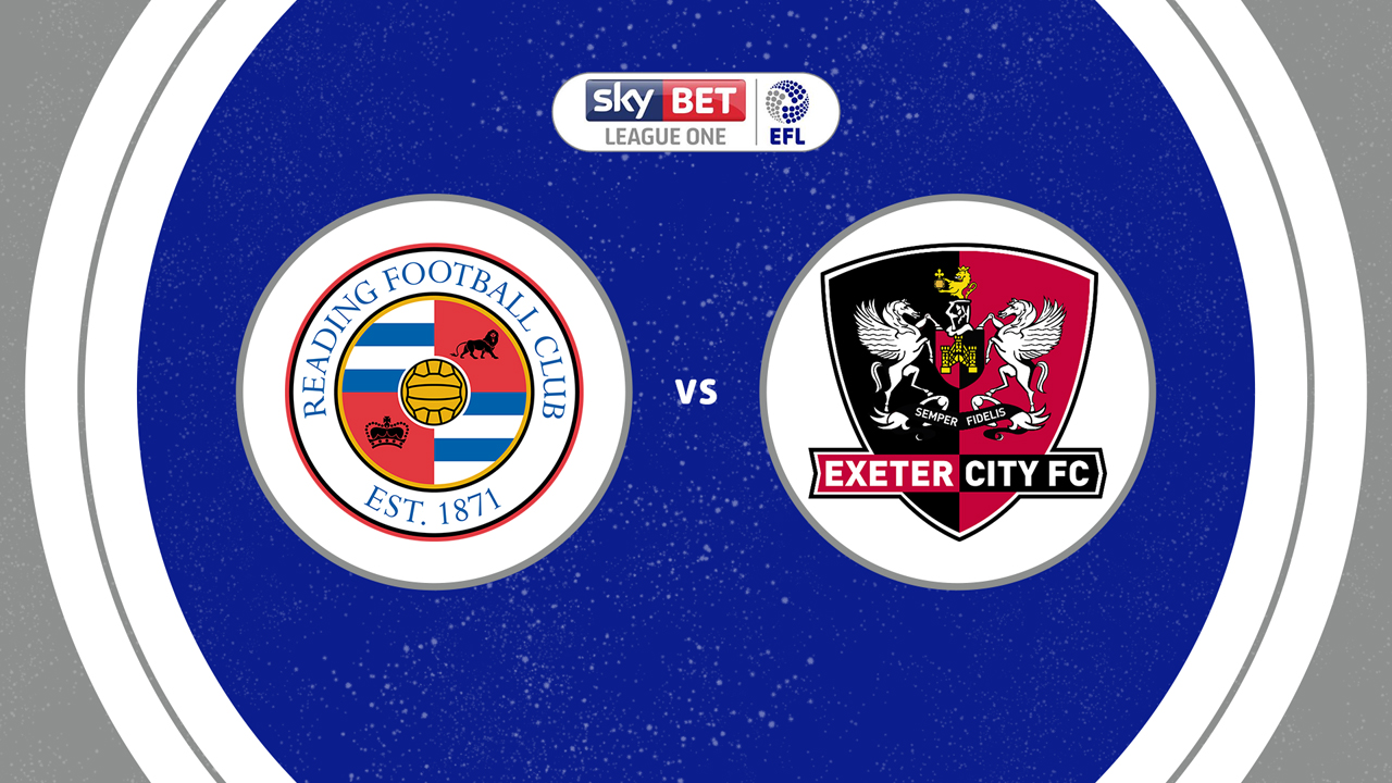 Reading vs Exeter City poster