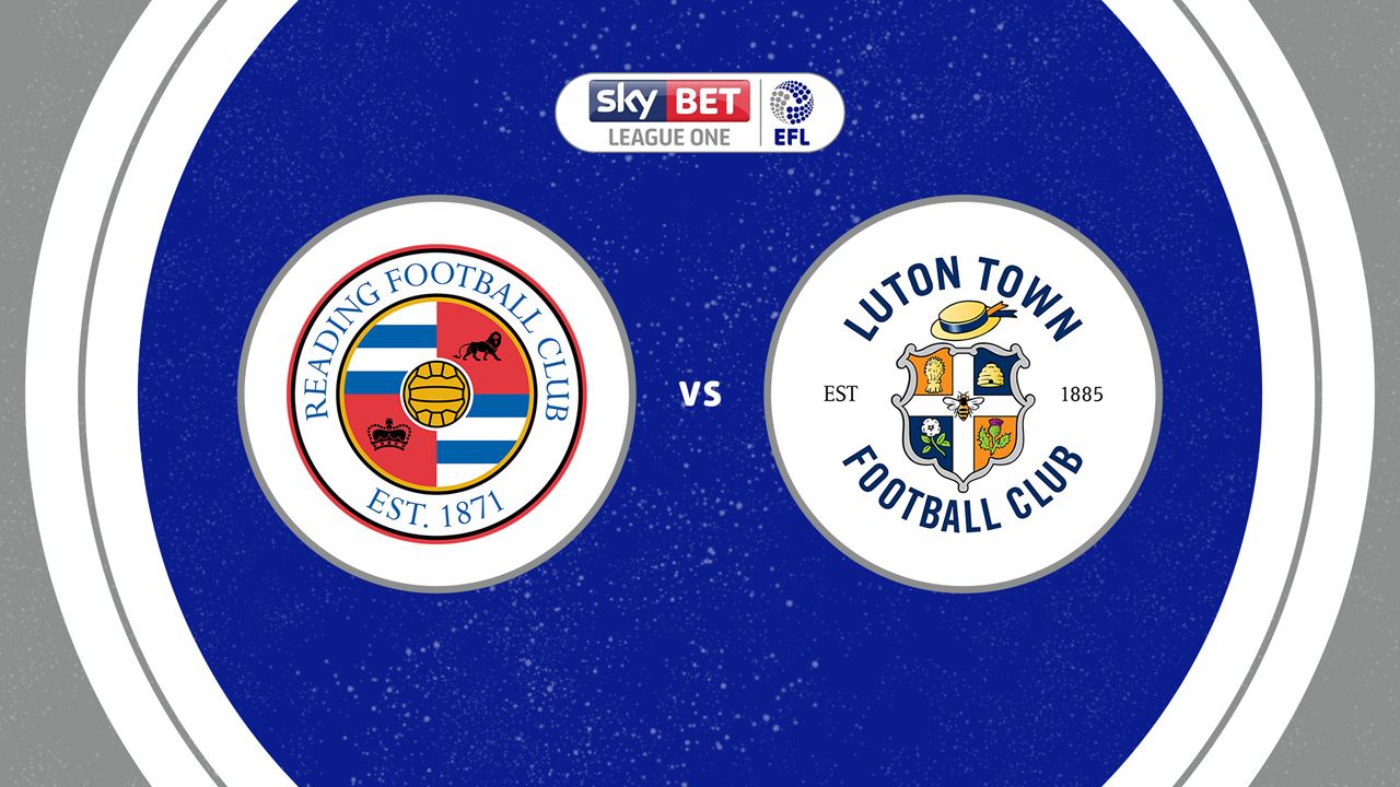 Reading vs Luton Town poster