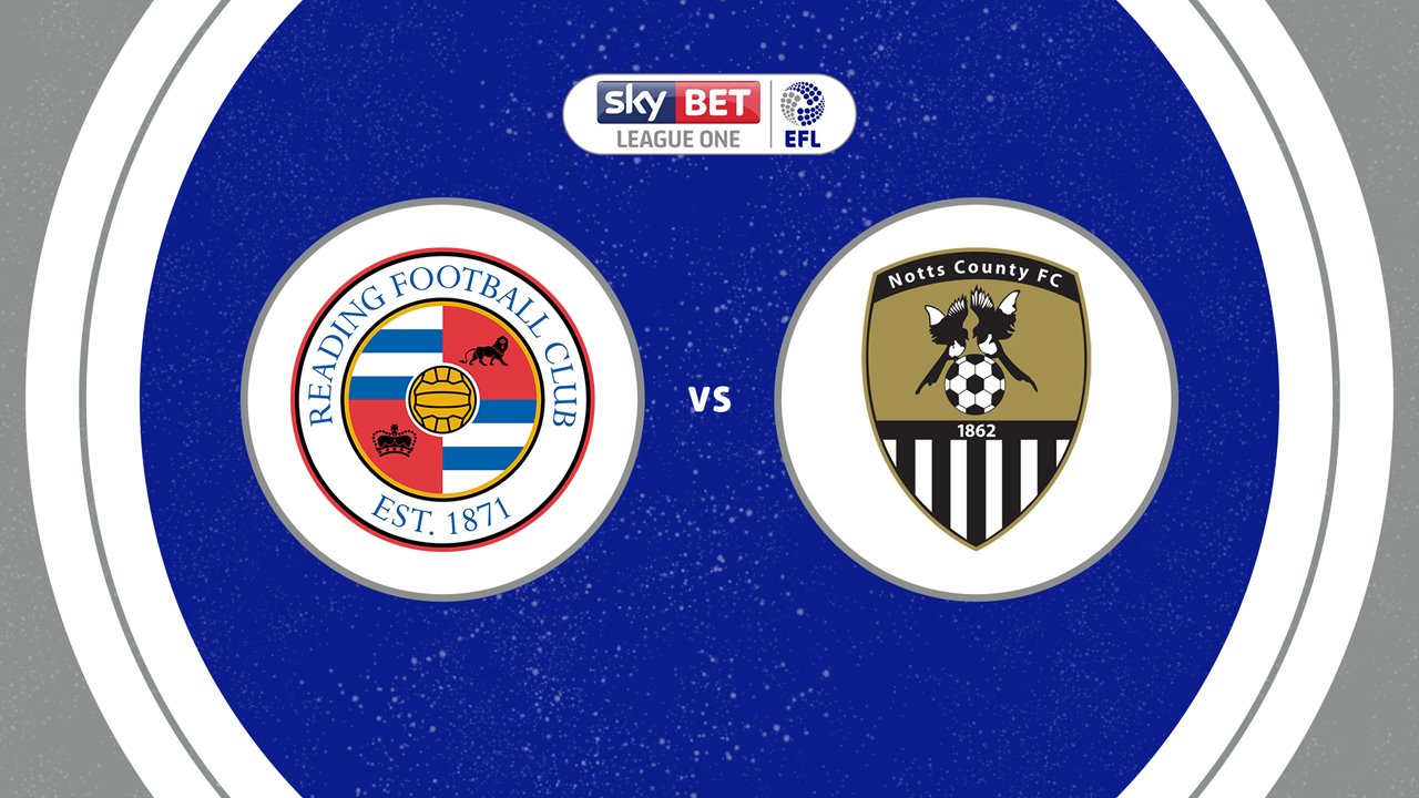 Reading vs Notts County poster