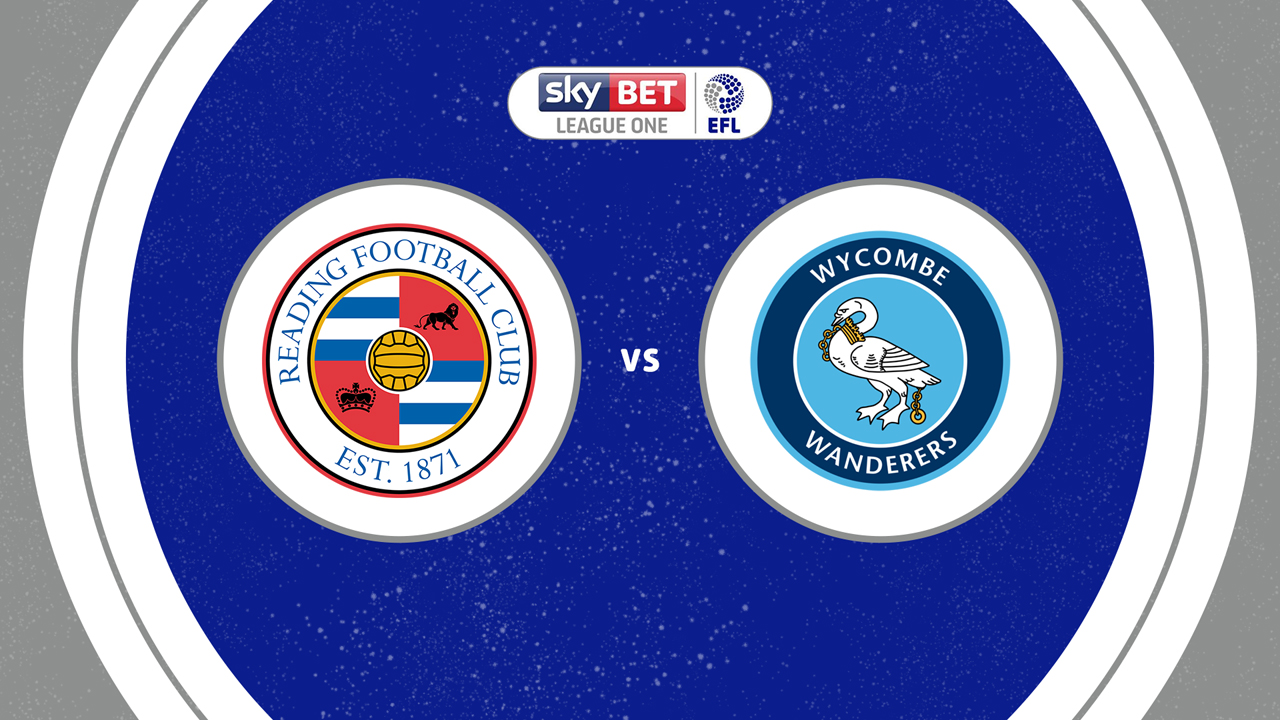 Reading vs Wycombe Wanderers poster