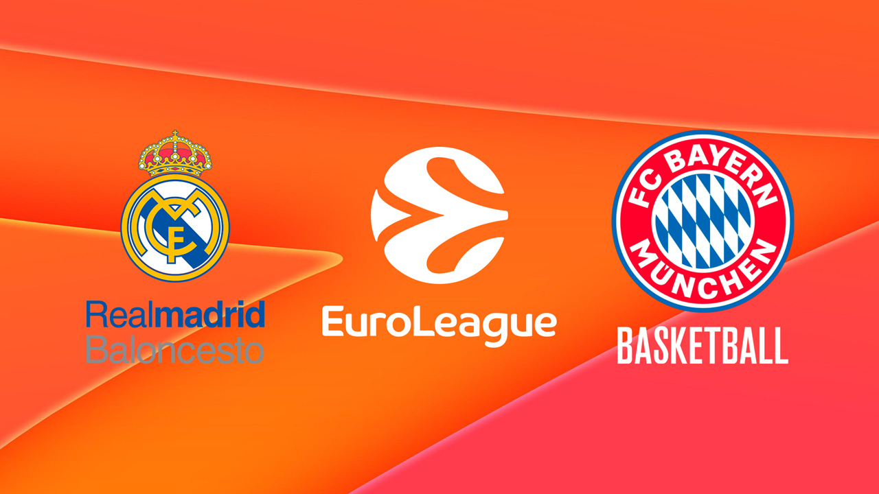 Real Madrid Baloncesto vs Bayern München Basketball poster