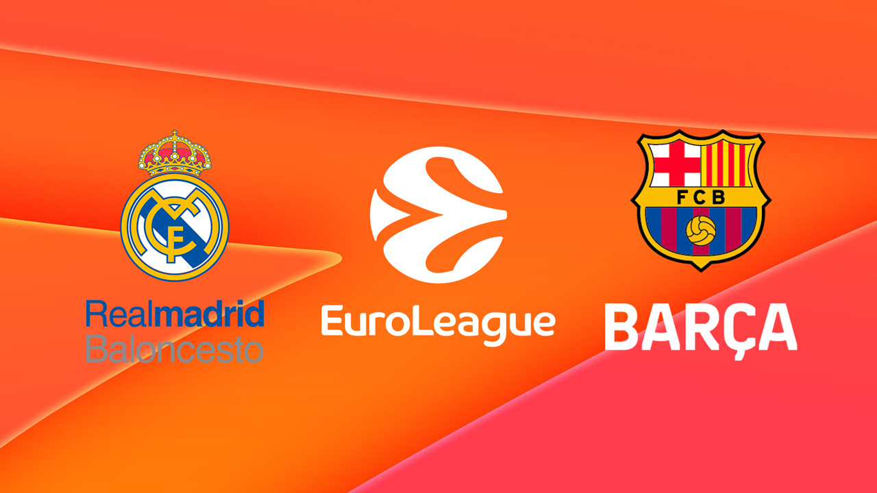 Real Madrid Baloncesto vs FC Barcelona Basquet poster