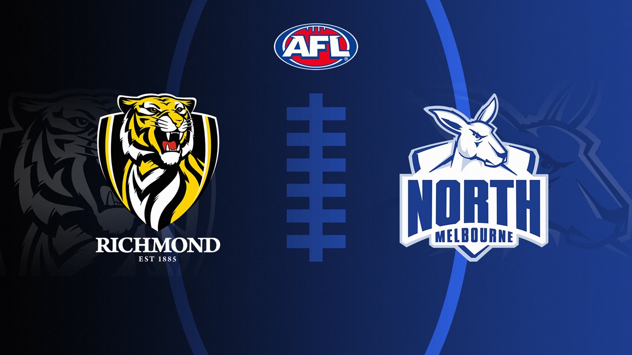 Richmond Football Club vs North Melbourne Football Club poster