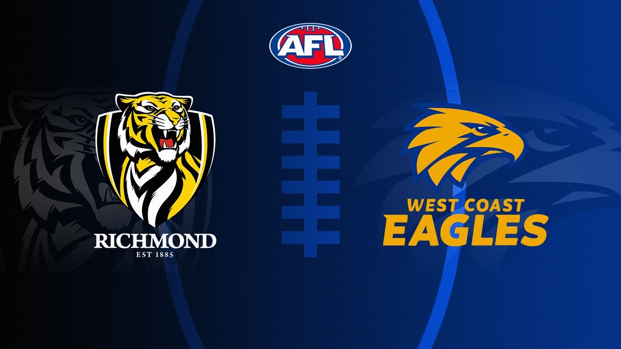 Richmond Football Club vs West Coast Eagles poster