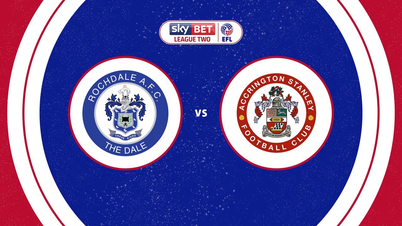 Rochdale vs Accrington Stanley poster